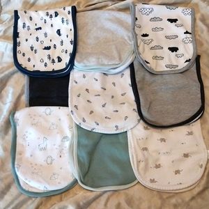 Lot of 9 Burp Cloths